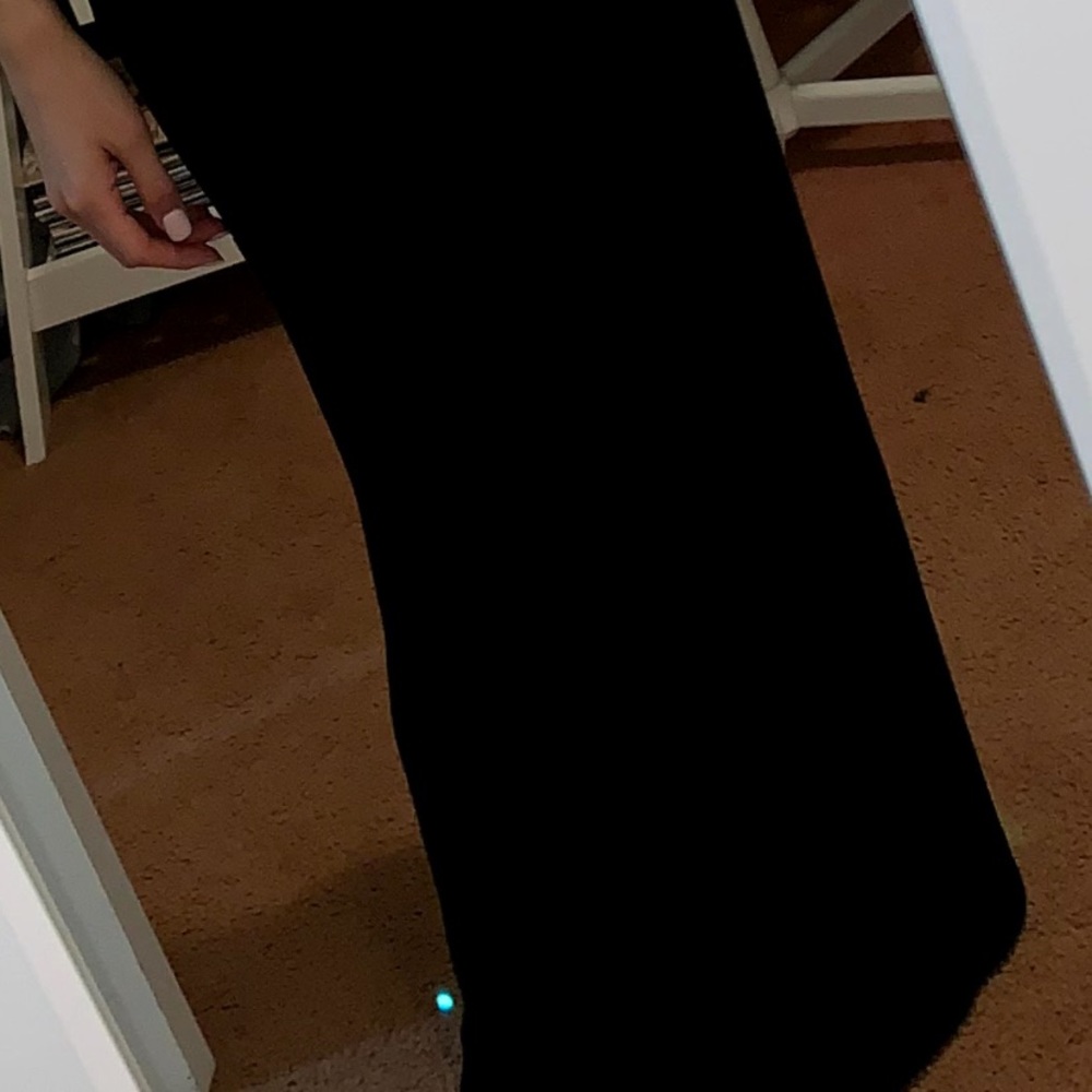 Black stretchy pencil maxi skirt size small